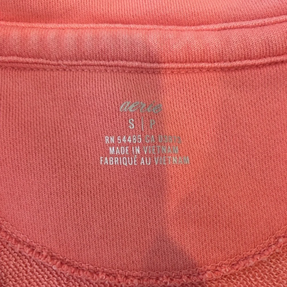 Aerie Collar Coral Sweatshirt - Picture 3 of 3